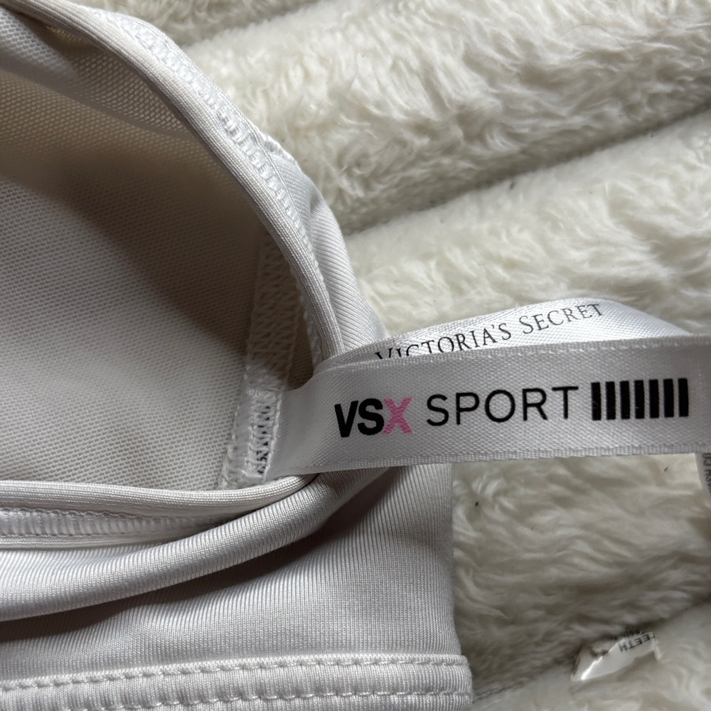 VSX Light Gray Sports Bra with Logo - Picture 4 of 4